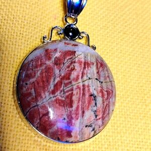 2-LOOKS IN (1) 📌YELLOW LABRADORITE STONE,& BLACK OBSIDIAN STERLING CHAIN.👇